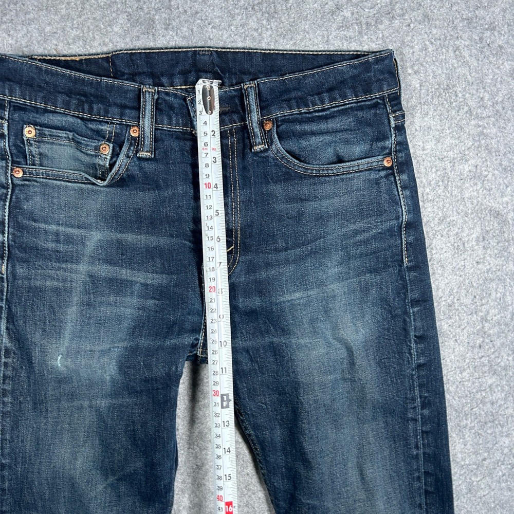 Levi's 510 Denim Jeans Mens 31x32 Blue Skinny Fit Stretch workwear dark wash - Picture 14 of 16